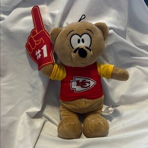 15” Kansas City Chiefs NFL #1 Finger Plush Bear